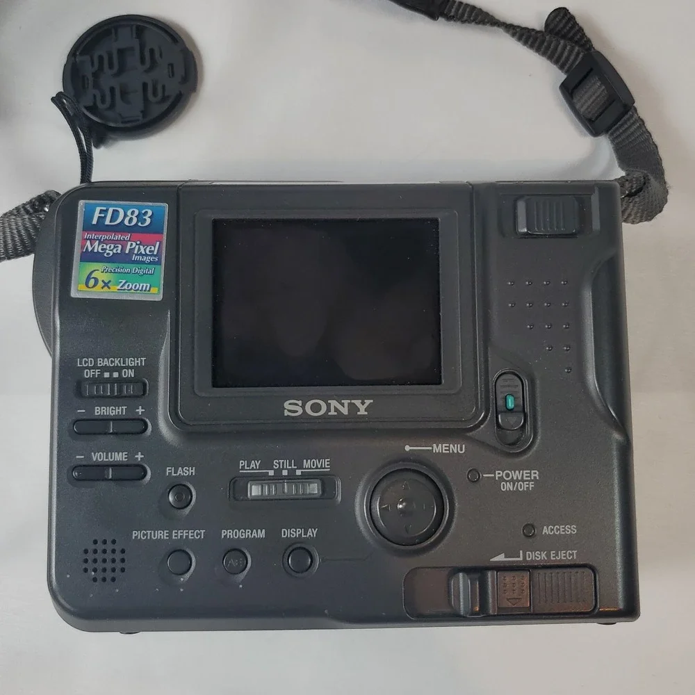 Vintage 1990s Sony Mavica MVC-FD83 1MP Digital Camera Floppy Disk -‎ FOR PARTS